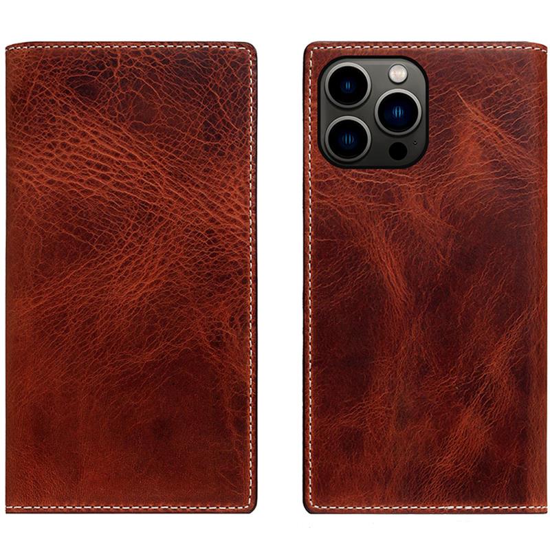 SLG Design puzdro D7 Magsafe Italian Wax Leather pre iPhone 15 Pro Max - Brown