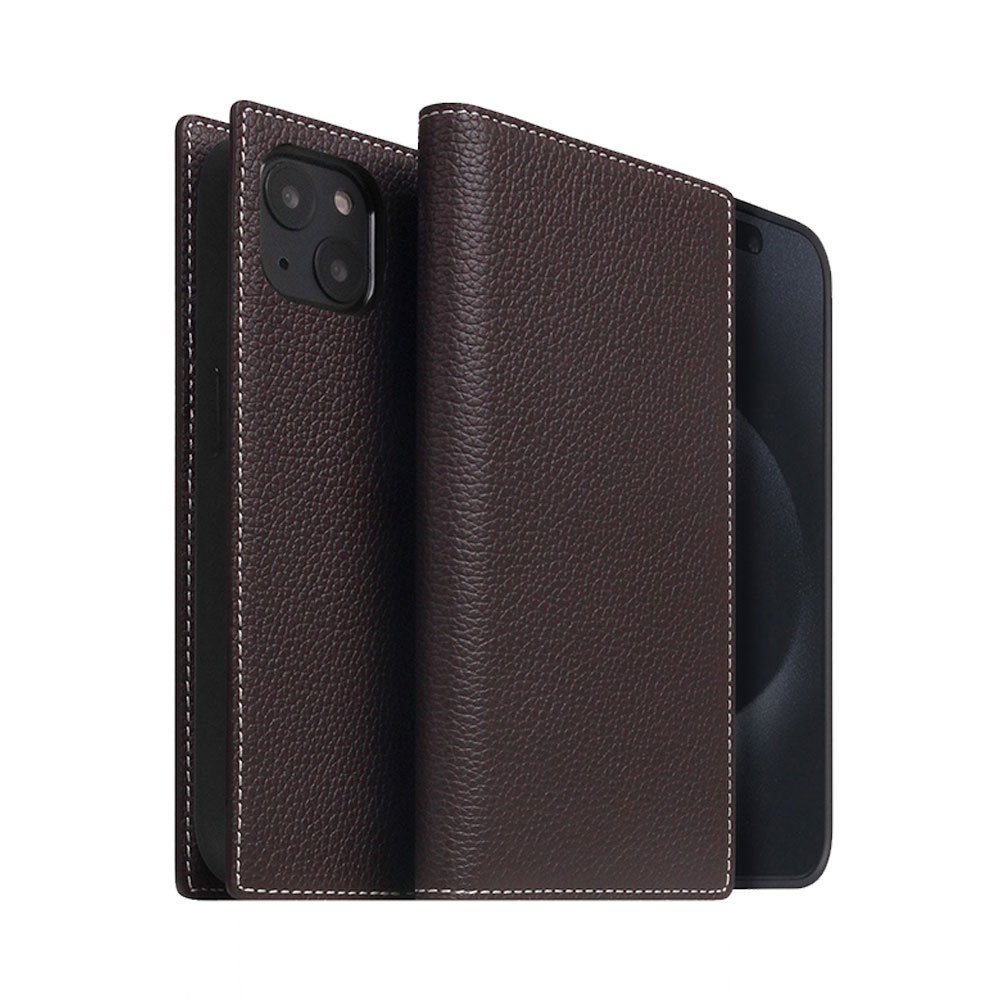 SLG Design puzdro D8 Magsafe Full Grain Leather pre iPhone 15 - Brown