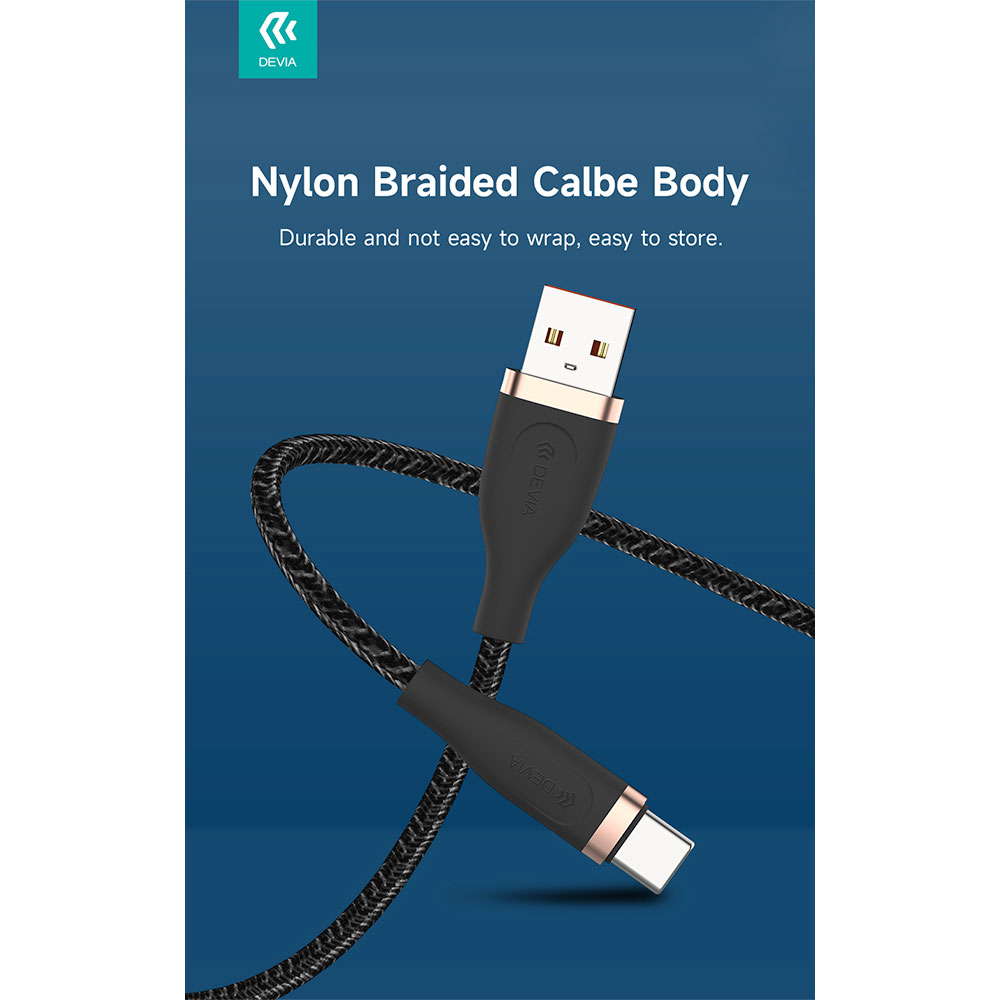 Devia kabel USB-A do USB-C Star Series Cable 1.2m - White