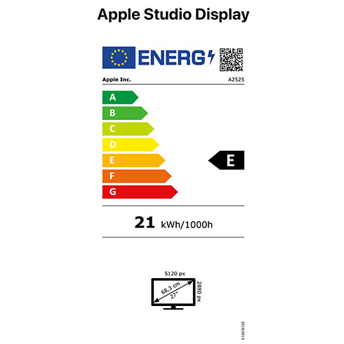 Apple Studio Display - Štandardné sklo - Stojan s nastaviteľným náklonom *Vystavený*