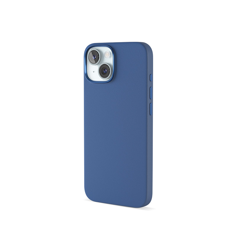 Epico Mag+ Leather Case iPhone 15 - modrá
