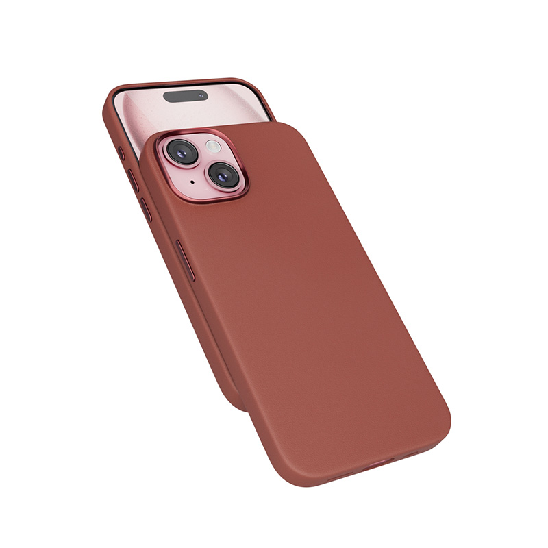 Epico Mag+ Leather Case iPhone 15 Plus - hnedá