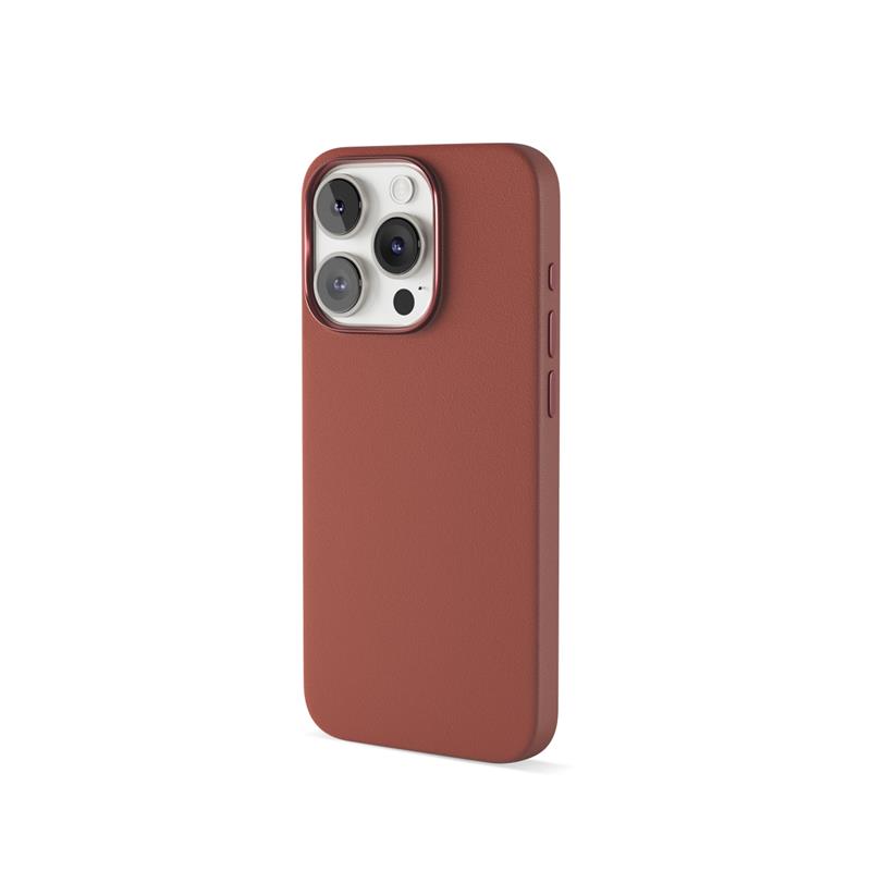 Epico Mag+ Leather Case iPhone 15 Pro Max - hnedá