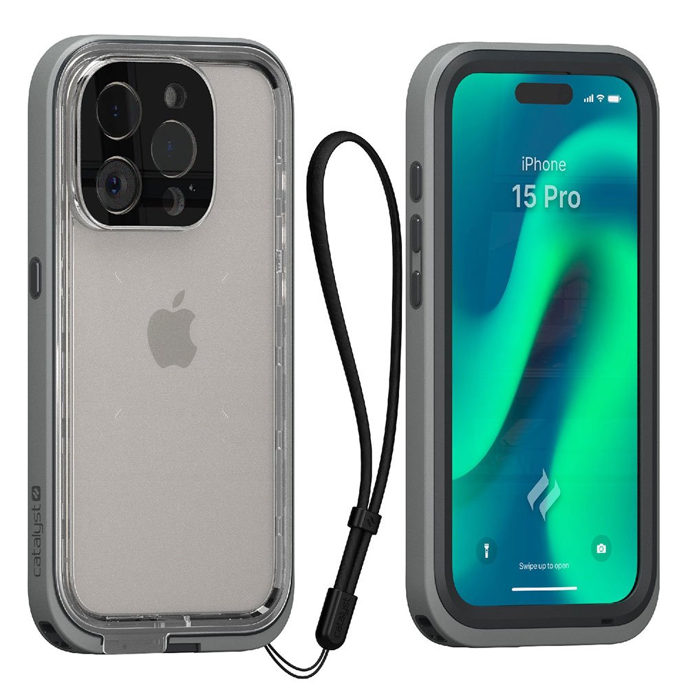 Catalyst kryt Total Protection Case pre iPhone 15 Pro Max - Titanium Gray