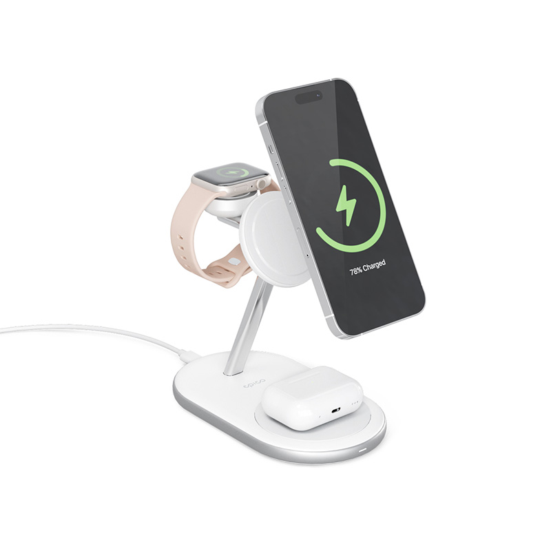Epico 3in1 MagSafe Charging Stand 15W-bílá