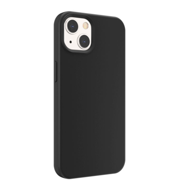 SwitchEasy kryt MagSkin Magnetic Silicone Case pre iPhone 13 - Black