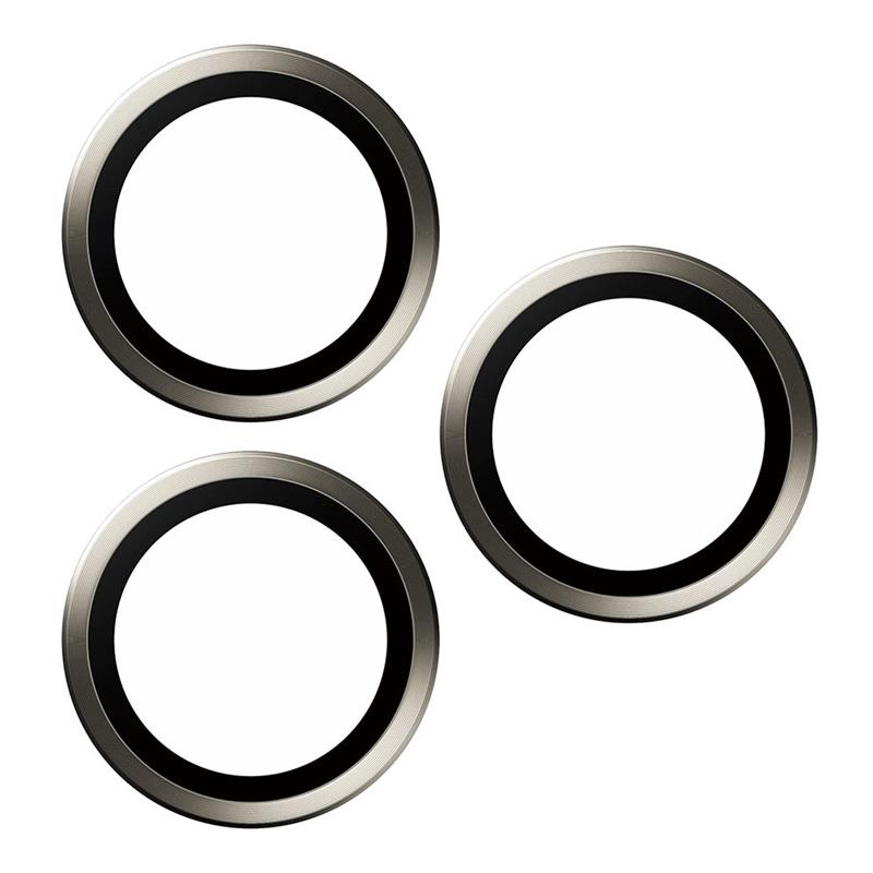 PanzerGlass ochranné sklo Hoops pre iPhone 15 Pro/15 Pro Max - Natural Metal