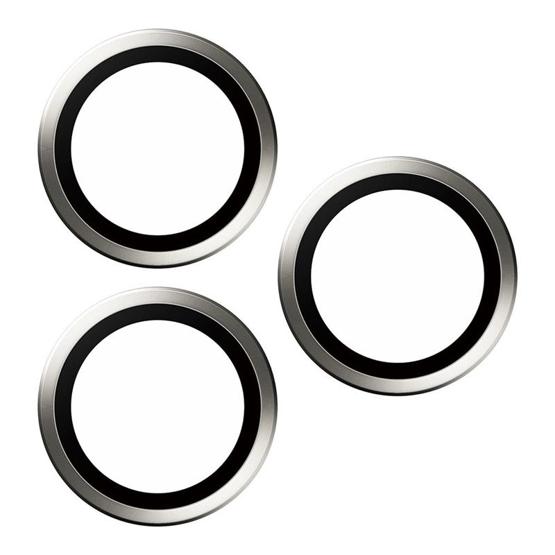 PanzerGlass ochranné sklo Hoops pre iPhone 15 Pro/15 Pro Max - White Metal