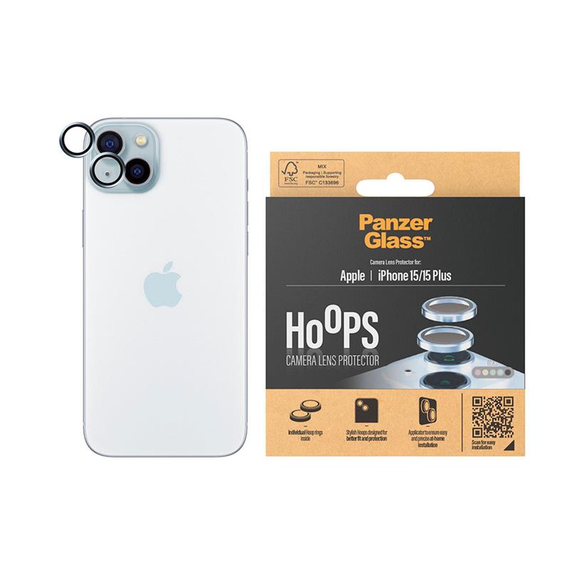 PanzerGlass ochranné sklo Hoops pre iPhone 15/15 Plus - Blue