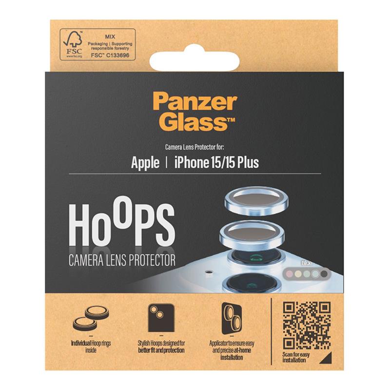 PanzerGlass ochranné sklo Hoops pre iPhone 15/15 Plus - Blue