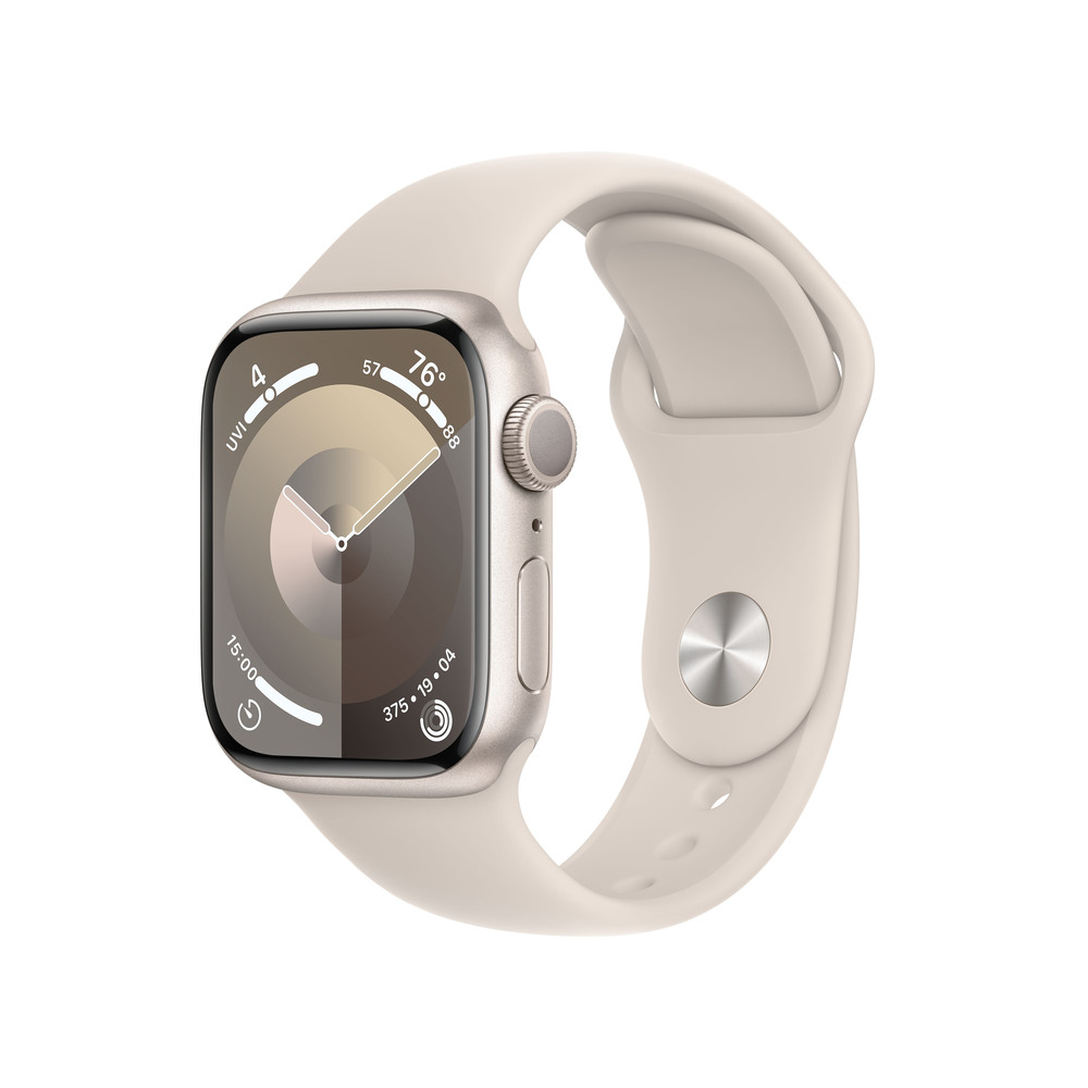 Apple Watch Series 9 GPS 41mm Starlight Aluminium Case with Starlight Sport Band-M/L *rozbaleno*