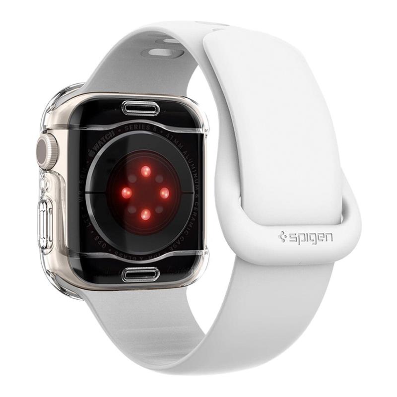 Spigen kryt Ultra Hybrid pre Apple Watch 7/8/9 45mm - Crystal Clear