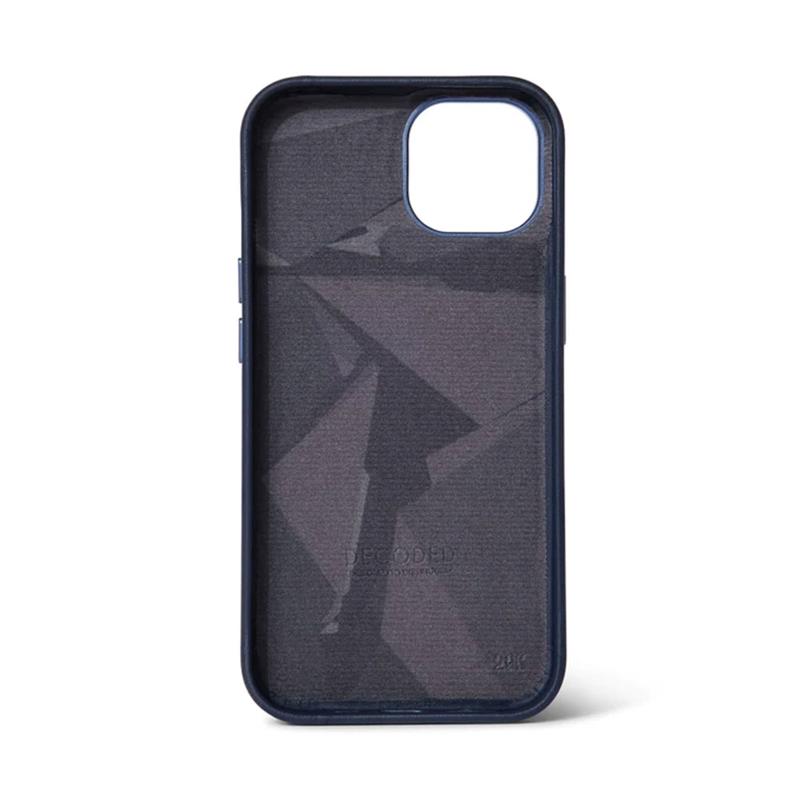 Decoded kryt Leather Backcover MagSafe pre iPhone 14 - Navy