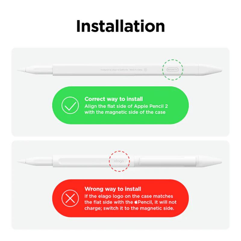 Elago kryt Pencil Clip Case pre Apple Pencil 2nd Gen & Pencil Pro - White