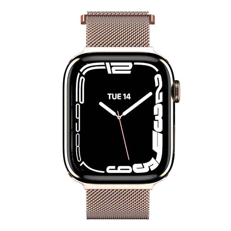 SwitchEasy remienok Mesh Stainless Steel pre Apple Watch 44/45/46mm - Rose Gold