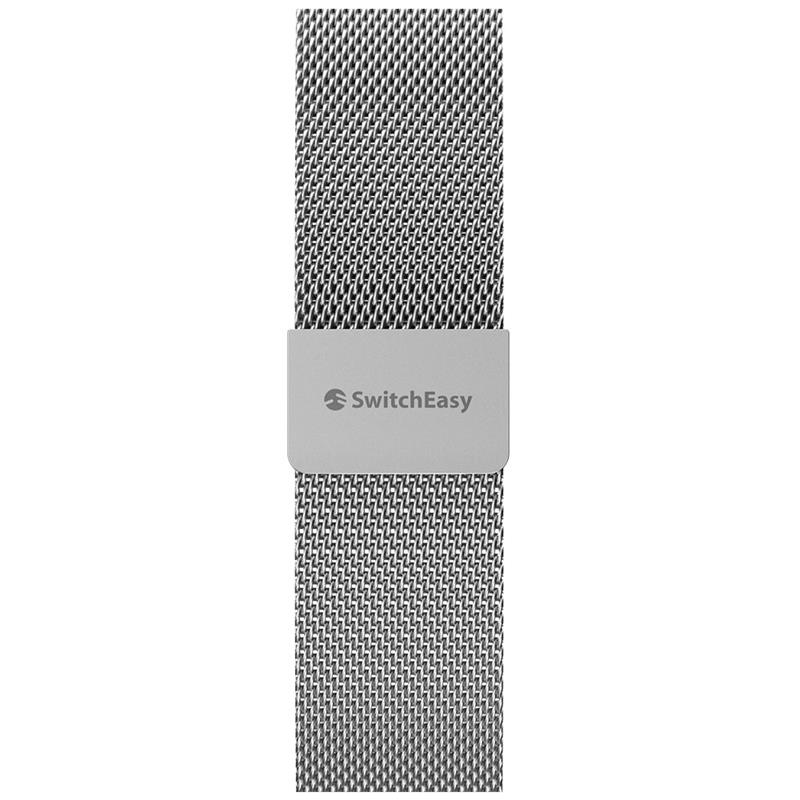 SwitchEasy remienok Mesh Stainless Steel pre Apple Watch 44/45/46mm - Silver
