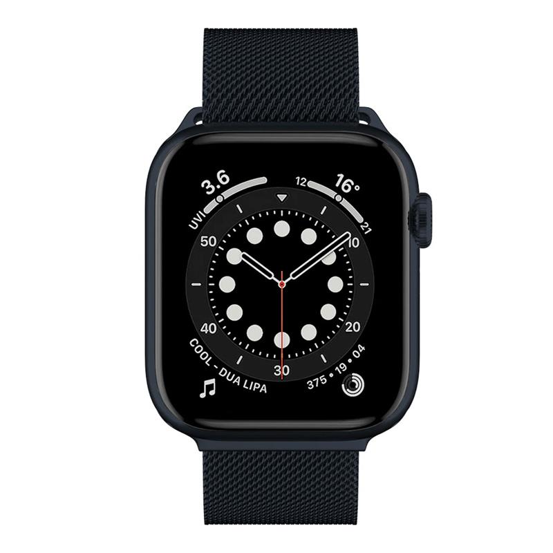 SwitchEasy remienok Mesh Stainless Steel pre Apple Watch 44/45/46mm - Midnight