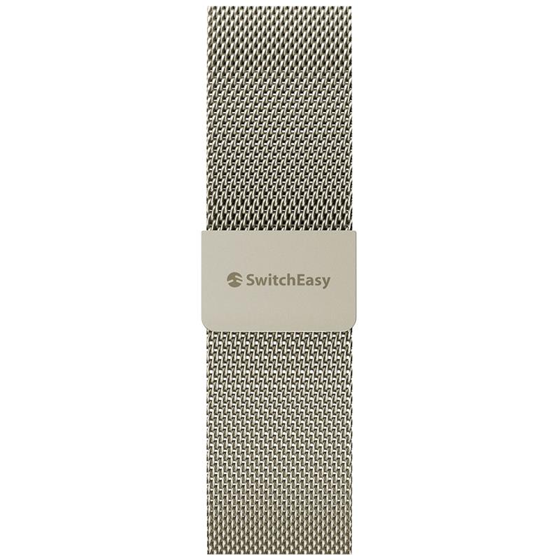 SwitchEasy remienok Mesh Stainless Steel pre Apple Watch 44/45/46mm - Starlight