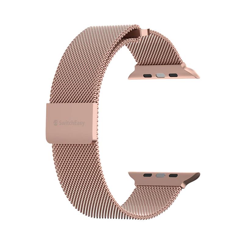 SwitchEasy remienok Mesh Stainless Steel pre Apple Watch 40/41/42mm - Rose Gold