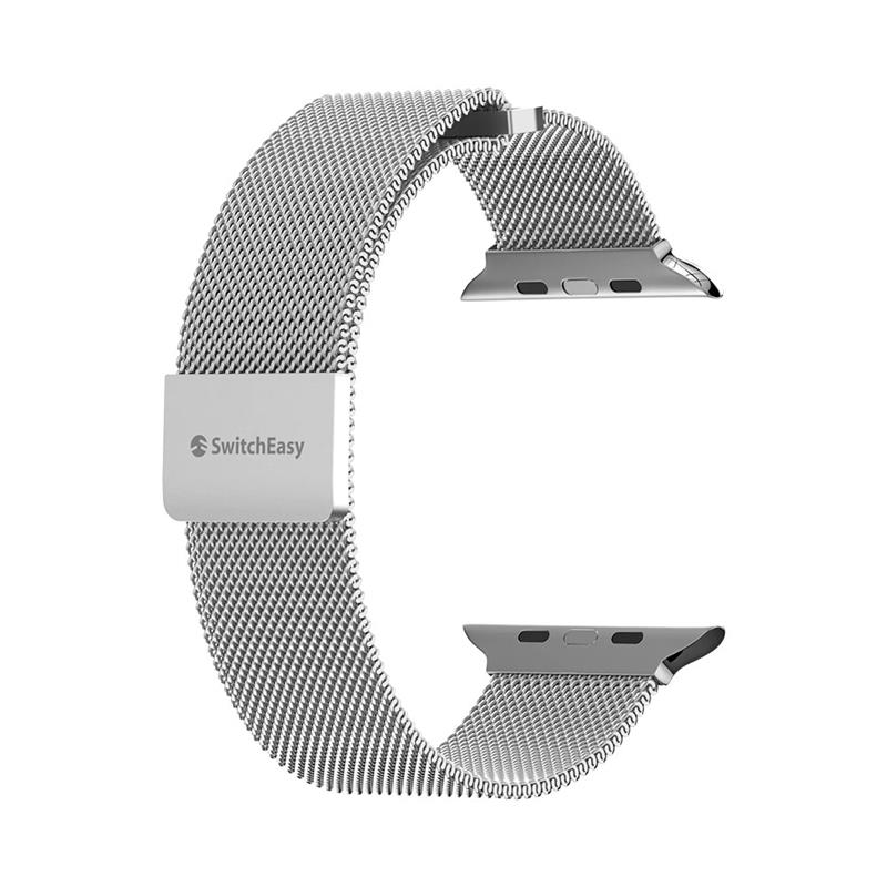 SwitchEasy remienok Mesh Stainless Steel pre Apple Watch 40/41/42mm - Silver