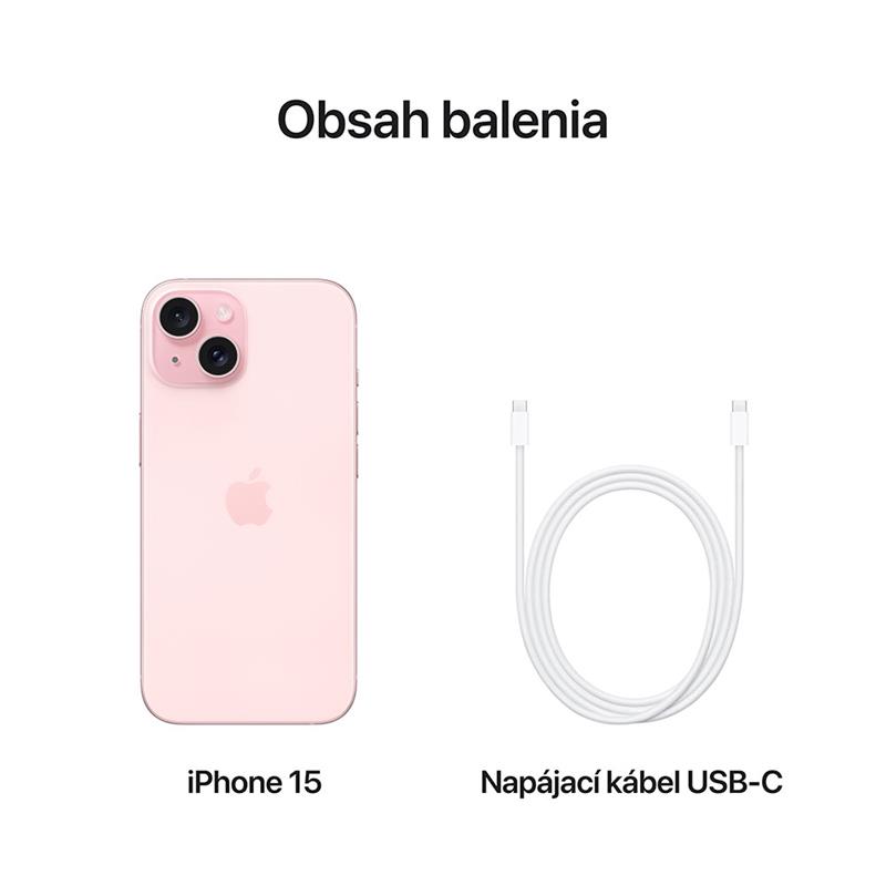 iPhone 15 256 GB ružová *Rozbalený*