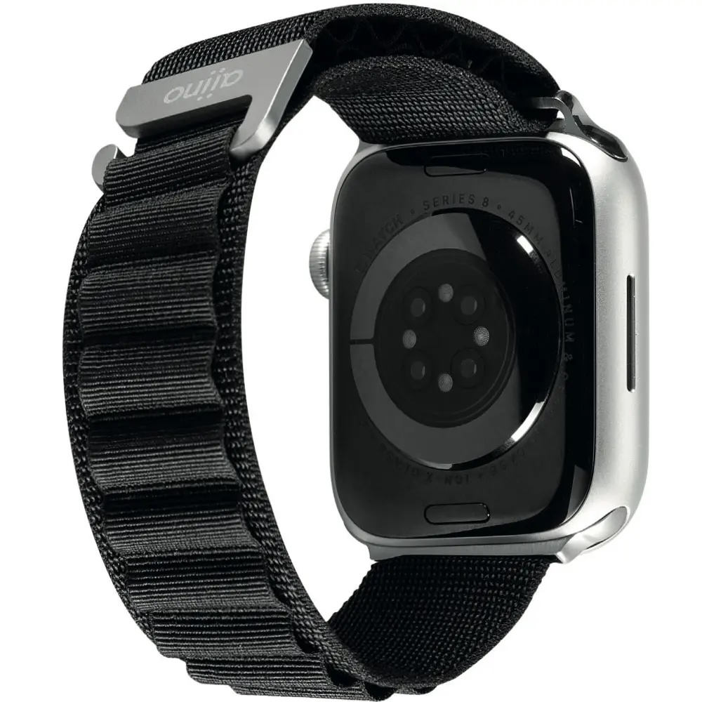 Aiino - Vertical Band for Apple Watch (1-10 Series) 42-49 mm - Black