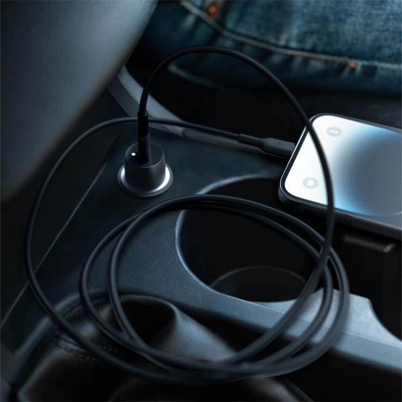 Belkin 30W PD USB-C Car Charger + 1m USB-C to lightning kábel  - Black