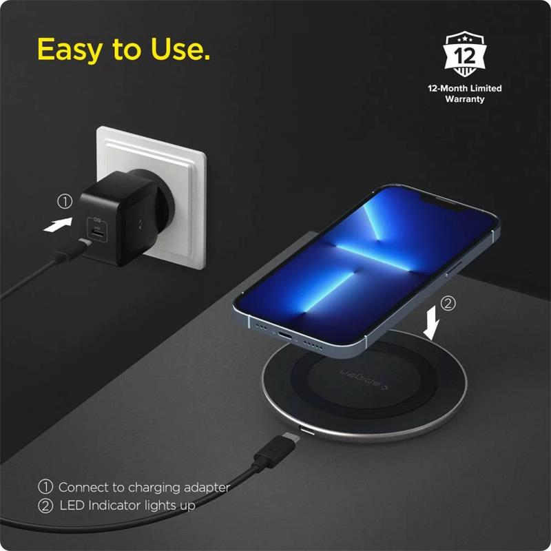 Spigen Essential ArcField Wireless Charger - Black