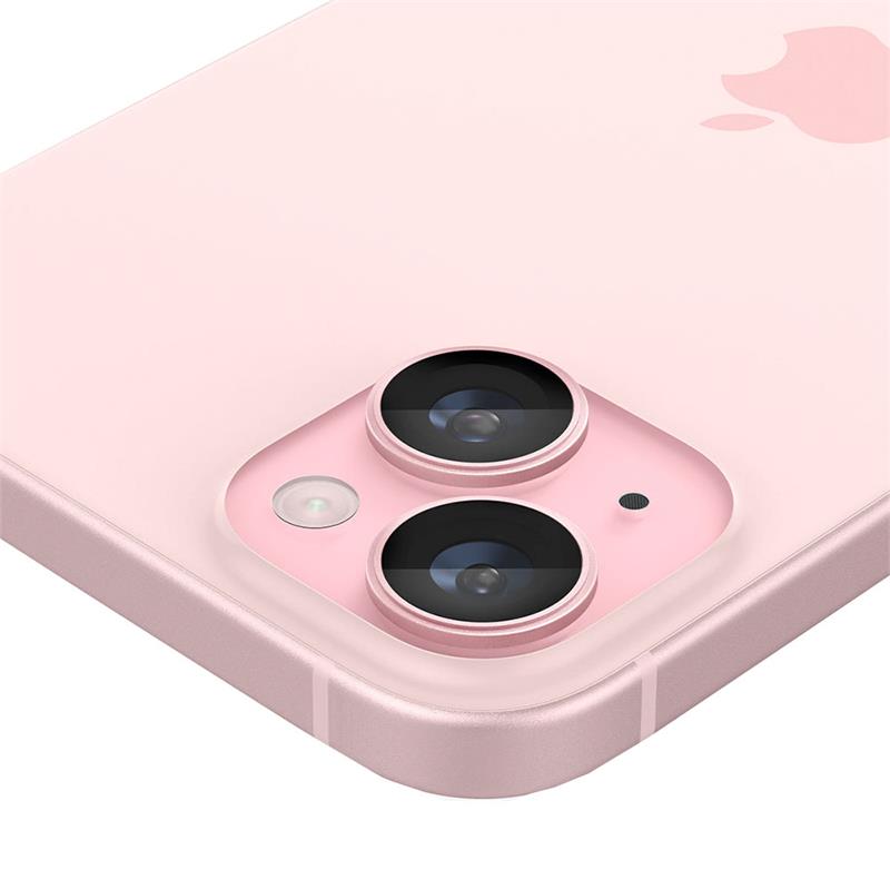 Spigen Optik Pro Lens Protector pre iPhone 15/15 Plus - Pink