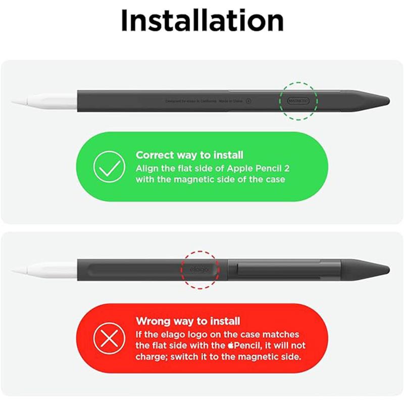 Elago kryt Pencil Clip Case pre Apple Pencil 2nd Gen & Pencil Pro - Black