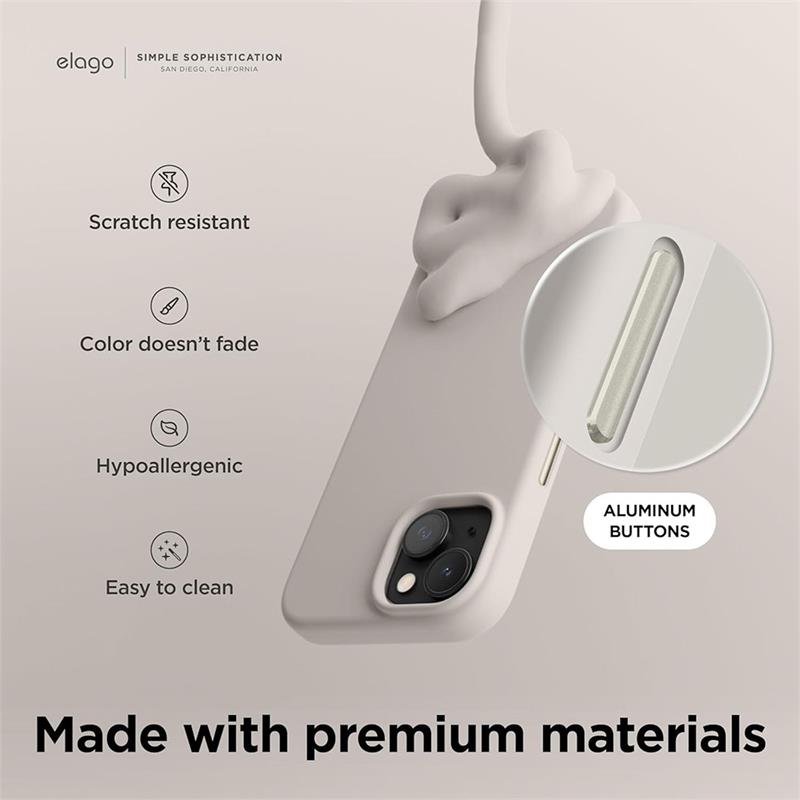 Elago kryt Silicone Case Magsafe pre iPhone 15 - Stone