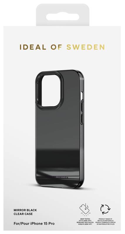 iDeal Fashion Clear Case iPhone 15 Pro Mirror Black