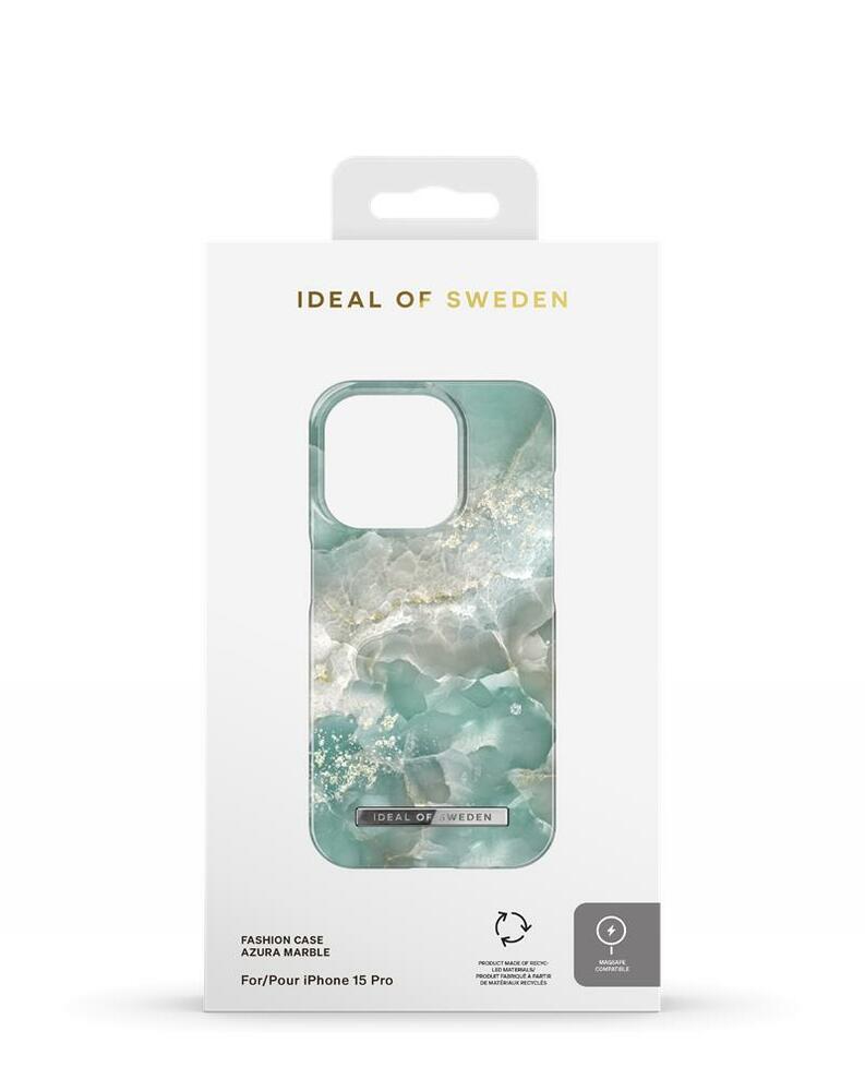 iDeal Fashion Case MagSafe iPhone 15 Pro Azura Marble