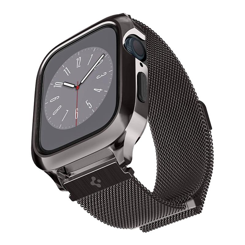 Spigen kryt Metal Fit Pro pre Apple Watch 7/8/9 45mm - Graphite