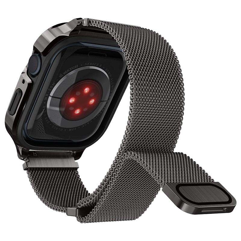 Spigen kryt Metal Fit Pro pre Apple Watch 7/8/9 45mm - Graphite