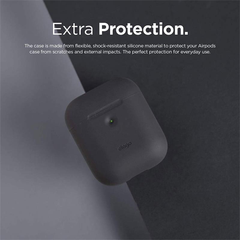 Elago Airpods 2 Silicone Case - Dark Gray