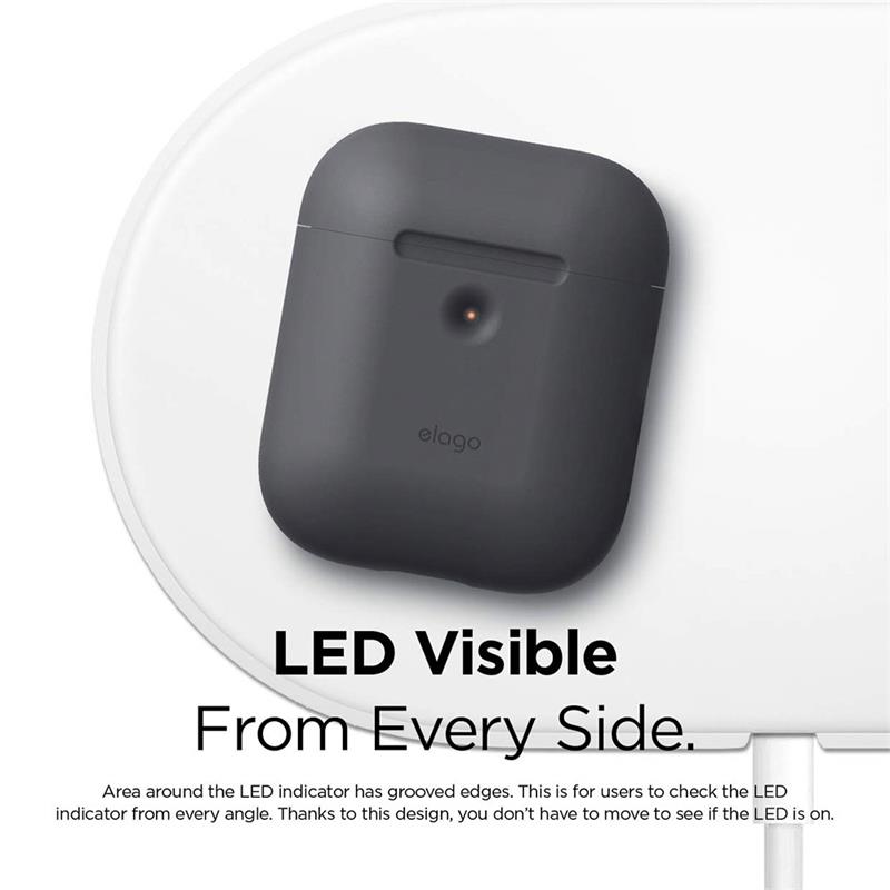 Elago Airpods 2 Silicone Case - Dark Gray