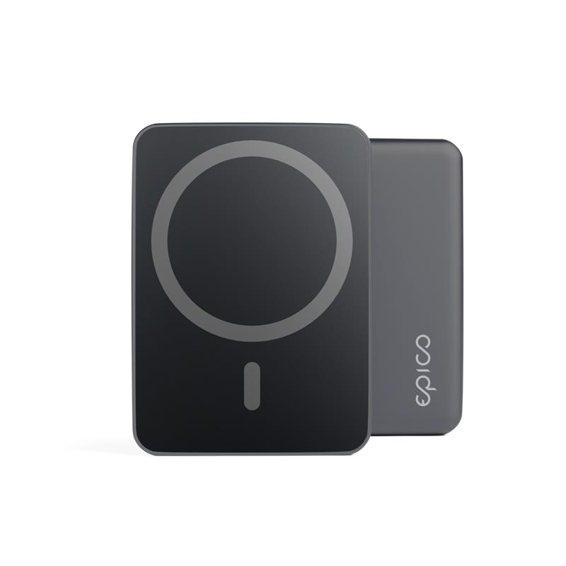 iStores by Epico Mag+ Aluminium Power Bank 5000mAh - gray