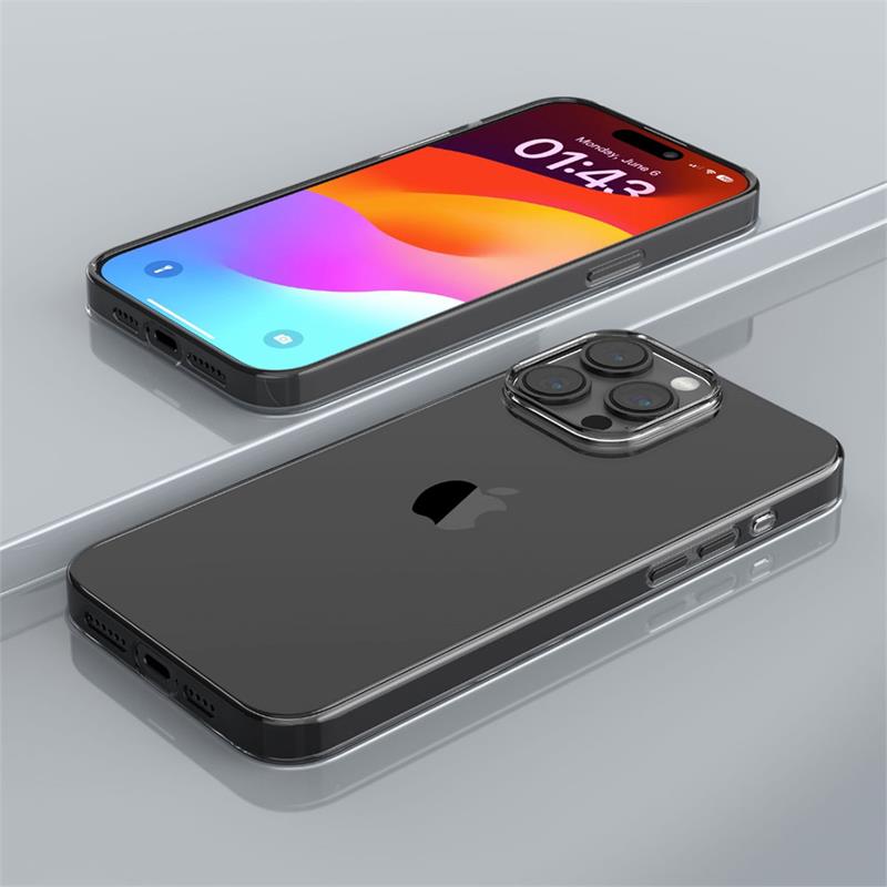 Devia kryt Naked TPU Case pre iPhone 15 Pro Max - Clear