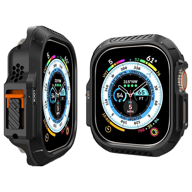 Spigen kryt Lock Fit pre Apple Watch Ultra 49mm - Black