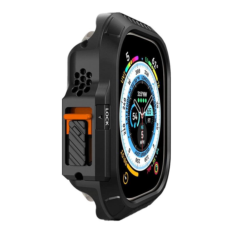 Spigen kryt Lock Fit pre Apple Watch Ultra 49mm - Black