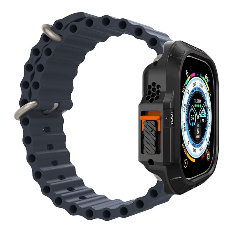 Spigen kryt Lock Fit pre Apple Watch Ultra 49mm - Black
