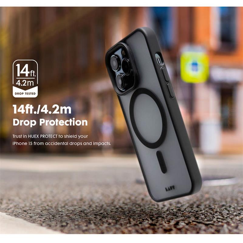 LAUT kryt Huex Protect Magsafe pro iPhone 15 Pro - Black