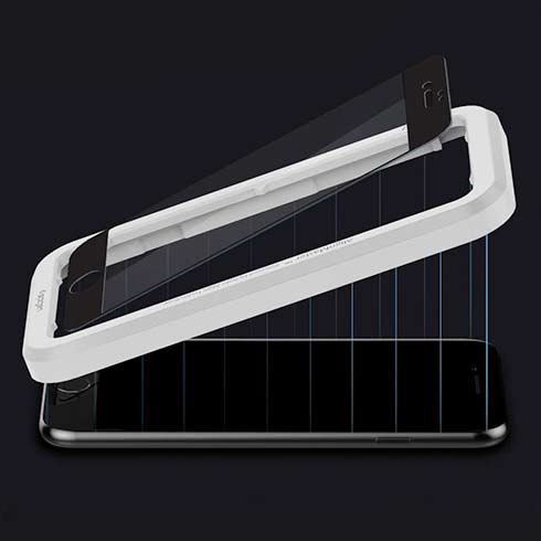 Spigen ochranné sklo Glas.tR AlignMaster pre iPhone 7/8/SE 2020/2022 - Black Frame