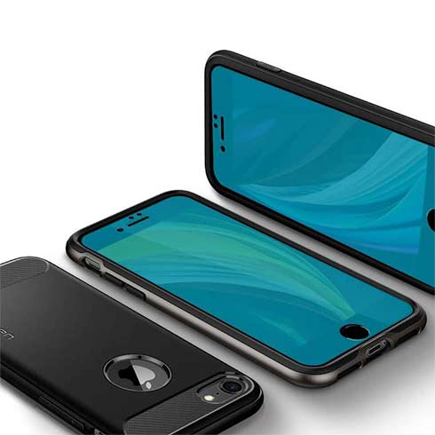 Spigen ochranné sklo Glas.tR AlignMaster pre iPhone 7/8/SE 2020/2022 - Black Frame