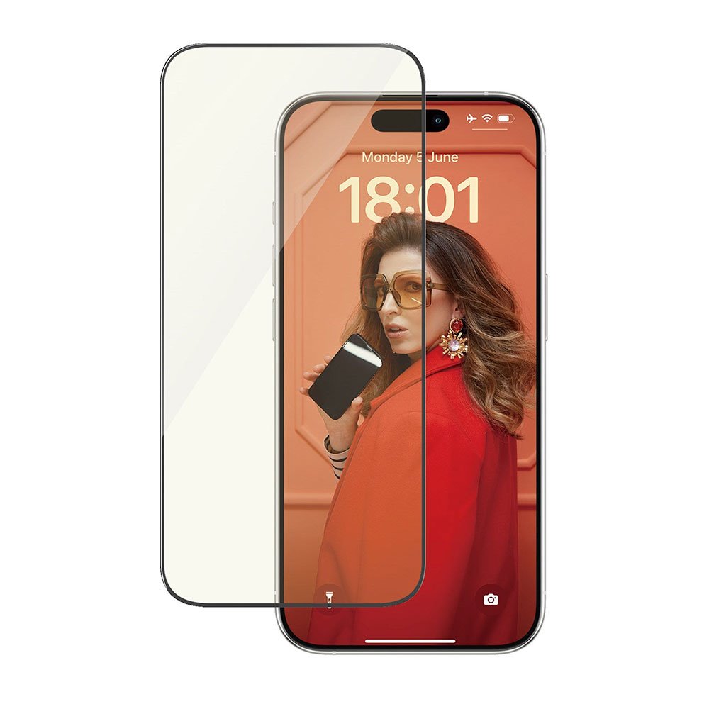 PanzerGlass ochranné sklo UWF EyeCare pre iPhone 15 Pro - Black Frame