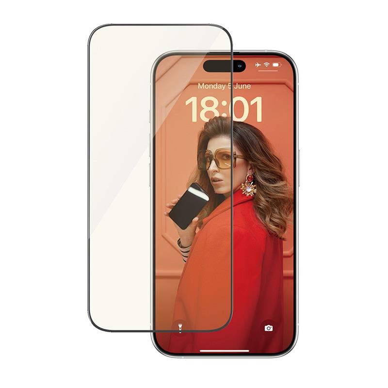 PanzerGlass ochranné sklo UWF EyeCare pre iPhone 15 Pro - Black Frame