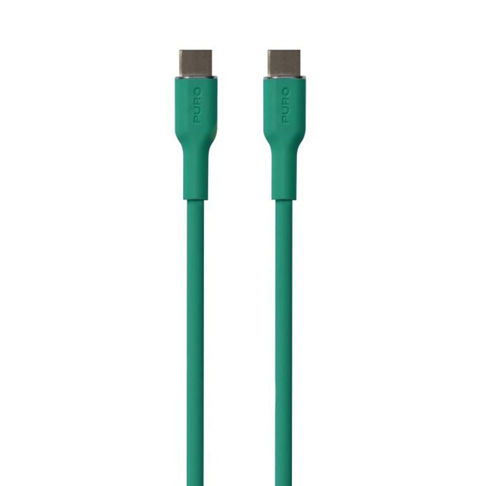 Puro kábel Soft Silicone Cable USB-C to USB-C 1.5m - Dark Green