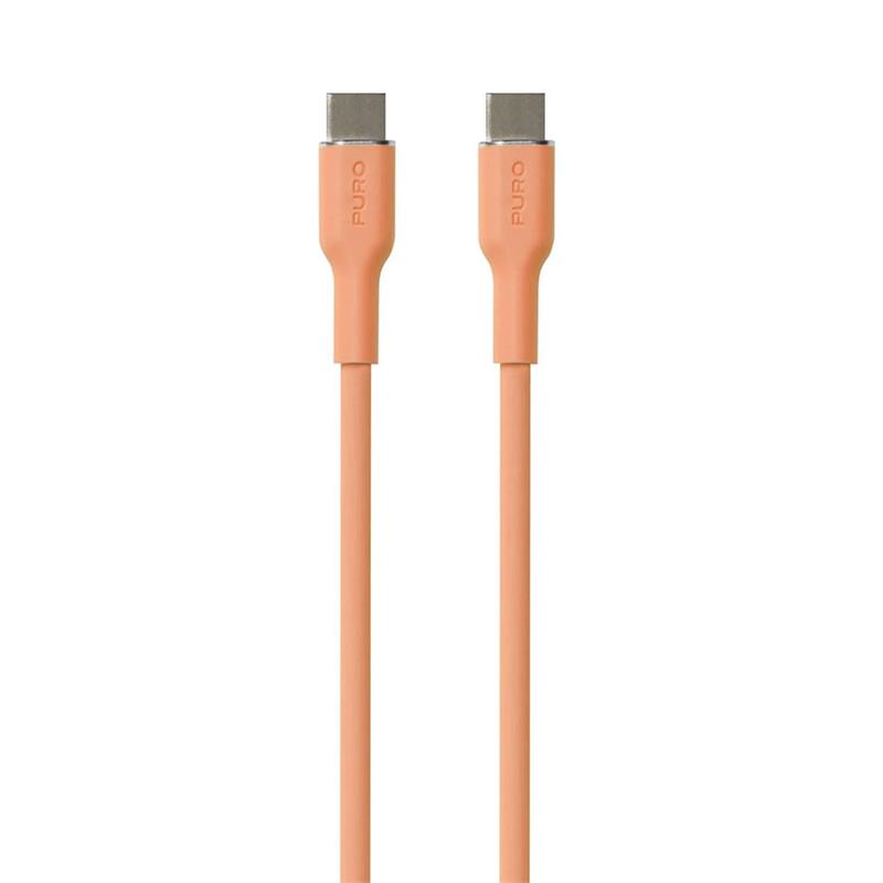 Puro kábel Soft Silicone Cable USB-C to USB-C 1.5m - Peach