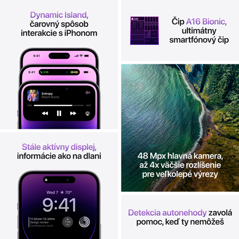iPhone 14 Pro Max 256 GB Temně fialový *Třída A*